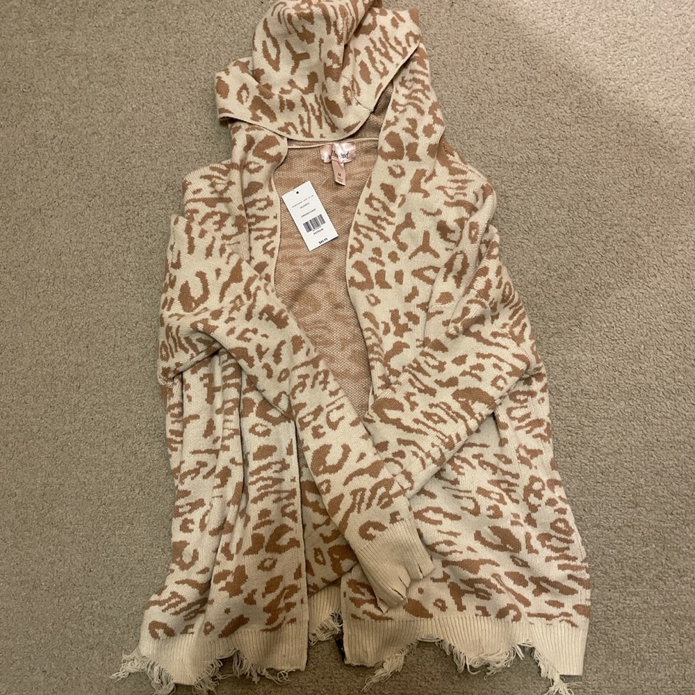 Leopard print cardigan